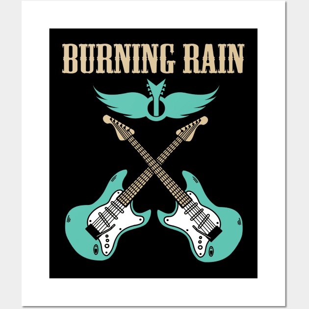 BURNING RAIN BAND Wall Art by dannyook